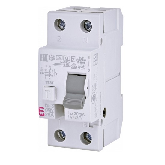 Wyłącznik różnicowoprądowy EFI-2 A G/KV